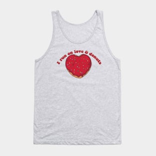 Running on Love and Donuts Tank Top